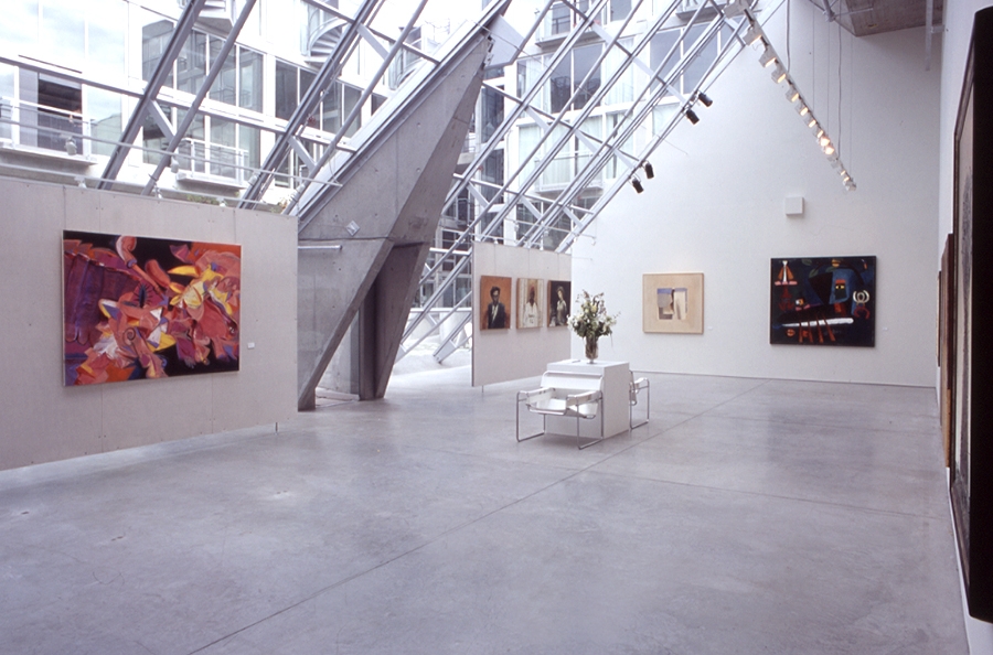 First gallery location at the Waterfall Building, Vancouver, Canada